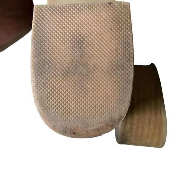 Jeffrey Campbell Taggart Ankle Booties 9 EU 395 Taupe Suede Leather Boho Grunge - Picture 7 of 8